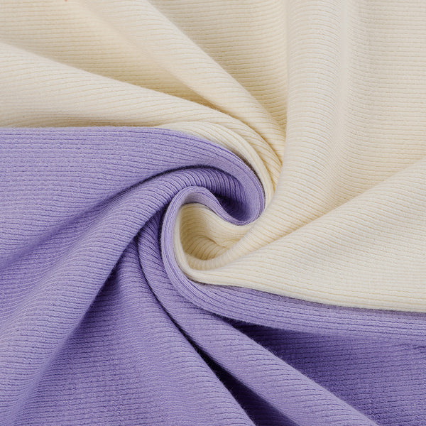 6268 Ecosil biodegradable 300G knitted rib fabric 40S spandex stretch 2*2 pit strip fabric rib fabric